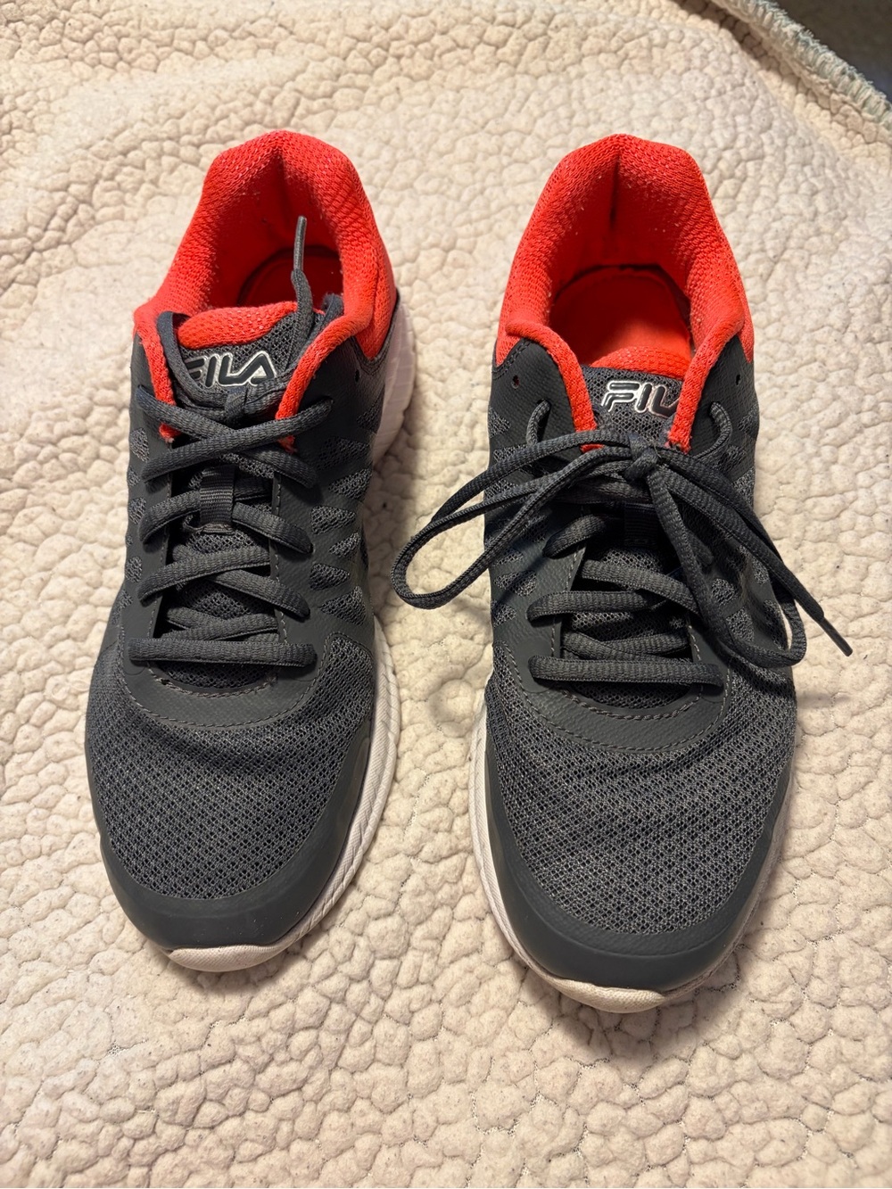 Fila Women’s Gray Athletic Sneakers with Coral Lining